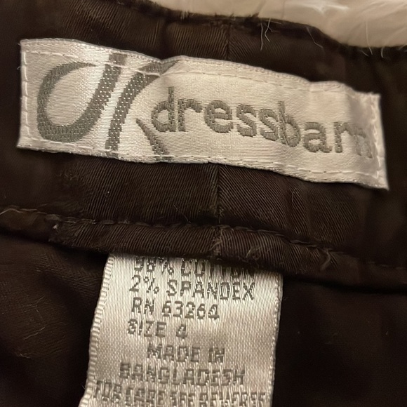 Dress Barn brown dress pants. Size 4 - Picture 4 of 4